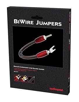 ケーブル・シールド audioquest Biwire Jumpers Silver (PSS) Amazon.com: AudioQuest SET/4 SILVER BIWIRE JUMPERS : Electronics